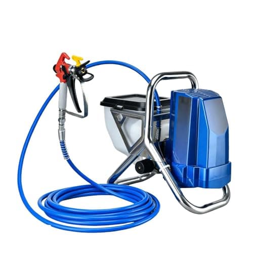 Image of Airless Paint Sprayer 1800W, High-Efficiency 2L/Minute Flow Rate, Adjustable Speed Turbine Spray Gun for Home Walls, Ceilings, and Outdoor Furniture, 110V
