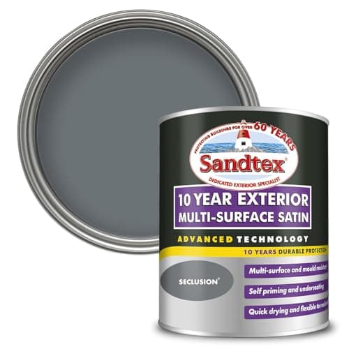 Image of Sandtex 10 Year Multi Surface Satin Paint Seclusion 750ml