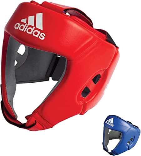 Image of adidas Unisex - Adult IBA Boxing Head Guard Head Guard, Red, M