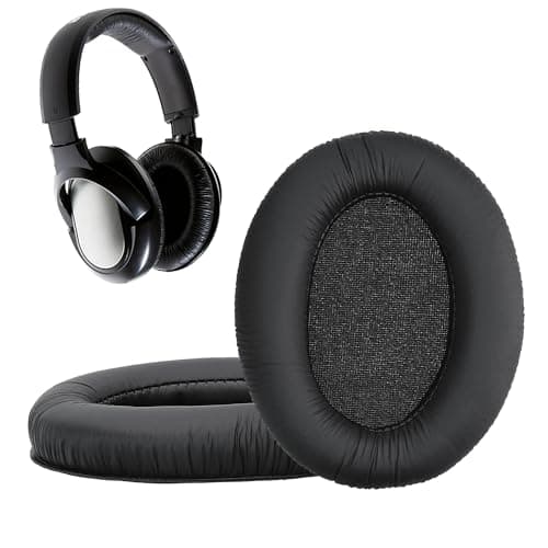 Image of kwmobile 2x Headphone EarpPads for Sennheiser HD201 / HD206 / HD180 / HD200 Pro Replacement Ear Pads - Headphone Ear Covers - Black