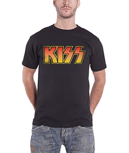 Image of Live Nation Kiss - Vintage Logo Black Men's T-Shirt Black Large