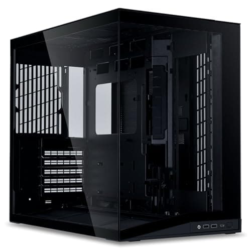 Image of Lian Li O11 Dynamic Mini V2 PC Case Black | Compact ATX Mid Tower with Dual-Chamber Design, Tempered Glass and Modular Layout