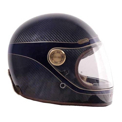 Image of BY CITY Roadster III Carbon Fiber Helmet, Golden Blue Carbon, Sizes XS-XXL (M)