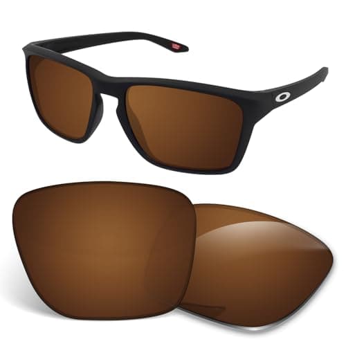 Image of 1.5MM Replacement Lenses Compatible With Oakley Sylas XL OO9448 60mm Sunglasses, Anti-Scratch and Impact Resistant - Amber Brown Polarized