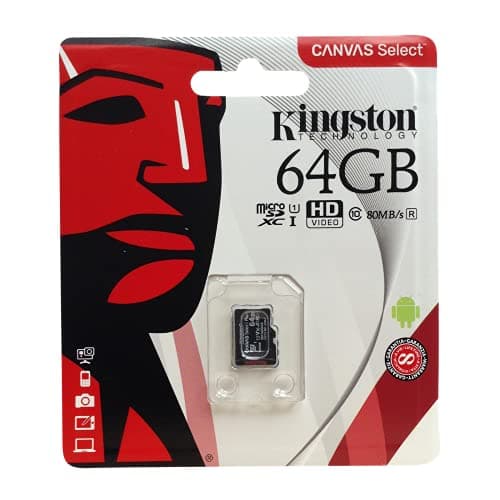 Image of Original Kingston Technology 16GB/32GB/64GB/128GB Mini Genuine Micro SD Memory Card for Tablet, Mobile, Black (64GB)