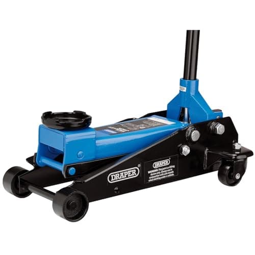 Image of Draper 09179 Trolley Jack, 3 Tonne, Blue and Black