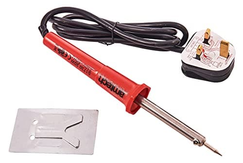 Image of Amtech S1730 Soldering Iron, 30 Watt 240V, Insulated Handle and Metal Stand, 300~350°C High Temperature Range