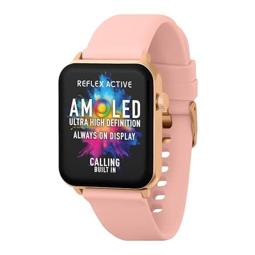 Image of Reflex Active Women's Amoled 1.78'' Always-On Display Series 30 Pink Strap Smart Watch