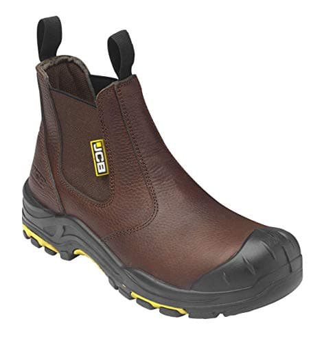 Image of JCB - Men's Dealer T Chelsea Boot - Classic Chelsea Style - Durable & Stylish - for Casual or Workwear - Brown - Size 11 UK, 45 EU