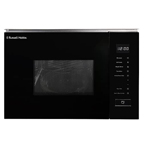 Image of Russell Hobbs Built in 20 Litre Touch Control Digital Microwave with Grill, Defrost Setting, 5 Power Levels, 8 Autocook Settings, Black, 1 Year Guarantee RHBM2002B