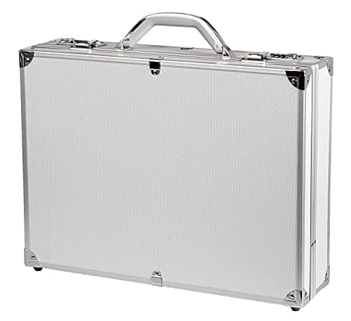 Image of Alumaxx Attachékoffer OCTAN, Aktenkoffer aus Aluminium, Geschäftskoffer silber, Alu Business Koffer Pilot Case, 46 cm, 15 liters, Silver (Silber)