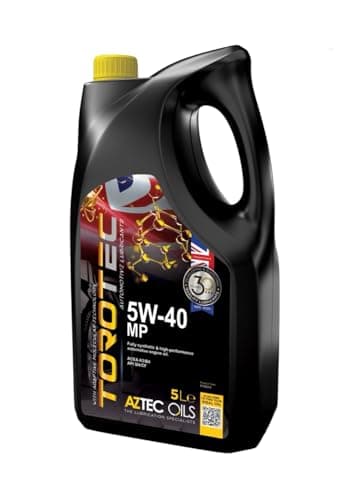 Image of TOROTEC 5W-40 MP Fully Synthetic Engine Oil 5L | 5W40 Car Oil for Petrol & Diesel Vehicles | ACEA A3/B4 | MB 229.5 & VW 502.00 505.00 Suitable | Porsche A40 | PCM014