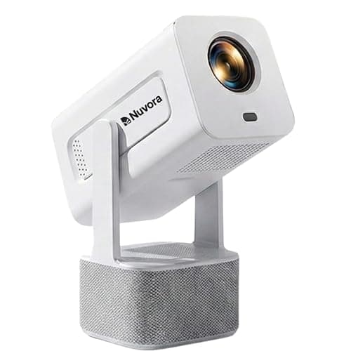 Image of [Built-in Apps & Auto Keystone] Smart Mini Projector 350 ANSI, Native 1080P Full HD 4K Supported, WiFi & Bluetooth, With Android, 270° Rotatation with Dolby Dual Speakers, Projector For Bedroom