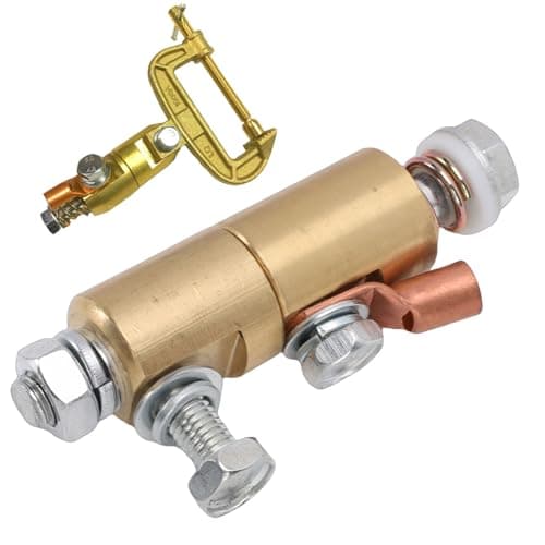 Image of YUEHISY 500A Welding Ground Clamp Swivel Adapter, 360 Degree Rotating Device for M10 Hole Clamps, Stability Welder Accessories for MIG MMA ARC