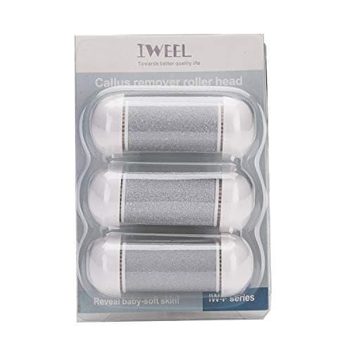 Image of 3 Different Replacement Roller Head for IWEEL/ShoRan/Ratukall/Essy/Bemece/BarberBoss/Xespis/Wolady Foot File Pedicure Tools for Feet Callus Shaver Pedicure kit for Cracked Heels and Dead Skin