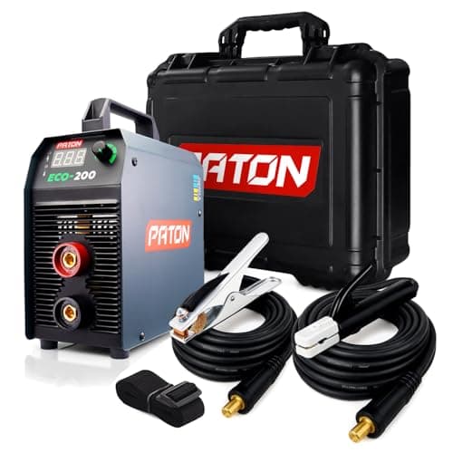 Image of PATON ECO-200-C Stick Welder 200A MMA Welding Machine Welder with Accessories | 200 Amp arc Welder | Portable Welder kit 240V | Stick Welding Set with hardcase