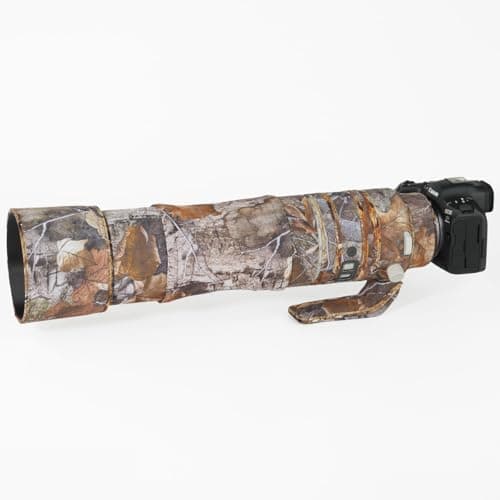 Image of CHASING BIRDS Camouflage Waterproof Lens Coat for CANON RF 200-800mm F6.3-9 IS USM Rainproof Lens Protective Cover (Forest Camouflage, With Extender RF 2X)