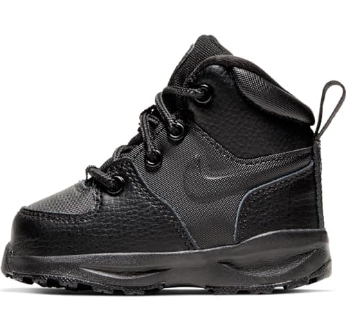 Image of NIKE Manoa Leather (Td) Fashion Boot, Black, 8.5 UK Child