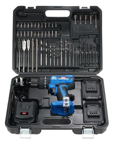 Image of Hilka PTLBD1822 18V Li-ion Brushless Combi Drill with Two 2.0Ah Batteries & 50 PCE Accessories