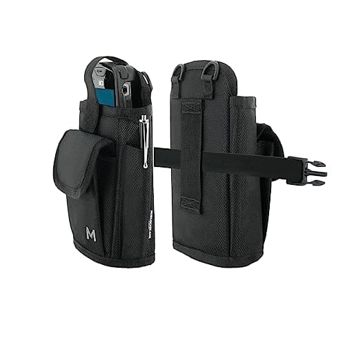 Image of Mobilis Holster for Handheld Mobile Computers & Smartphones with Belt, Hands-Free System, Carrying Case Pouch Device Max Dimensions 10 x 16 x 3.5 cm