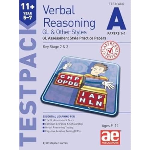 Image of 11+ Verbal Reasoning Year 5-7 GL & Other Styles Testpack A Papers 1-4: GL Assessment Style Practice Papers