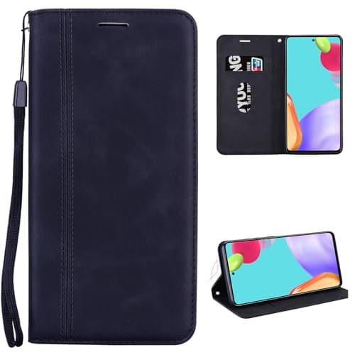 Image of Jiajihua Cover Compatible with Honor 9 Lite AL00,Compatible with Honor 9 Lite AL00 Magnetic Closure Flip Stand PU Leather Phone Case Wallet Card Holder Black