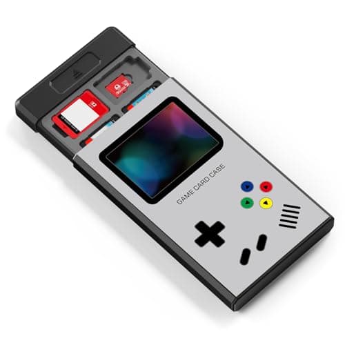 Image of HEIYING Switch Game Card Case for Nintendo Switch 2 / OLED / Lite Games Cards, Metal Game Storage Holder with 20 Games Card Slots and 20 Micro SD Cards Slots