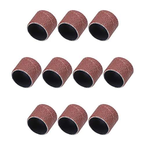 Image of Utoolmart 12.7x12.7mm Abrasive Sanding Sleeves 240Grit Assorted Grit Spiral Band Drums Rolls Small Circle Polishing Sandpaper 10pcs