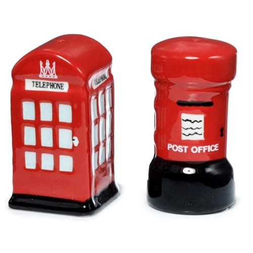 Image of Telephone and Letterbox Salt and Pepper Set
