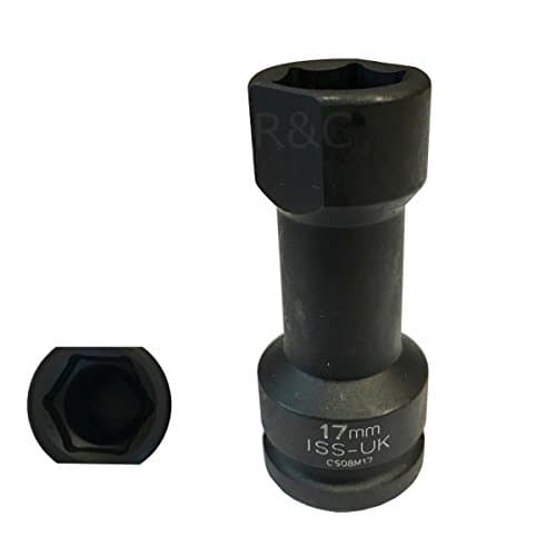 Image of 17mm Impact Socket Shaped to Access Channel and Unistrut Fixings 1/2" Drive to aAccess 41mm Unistrut