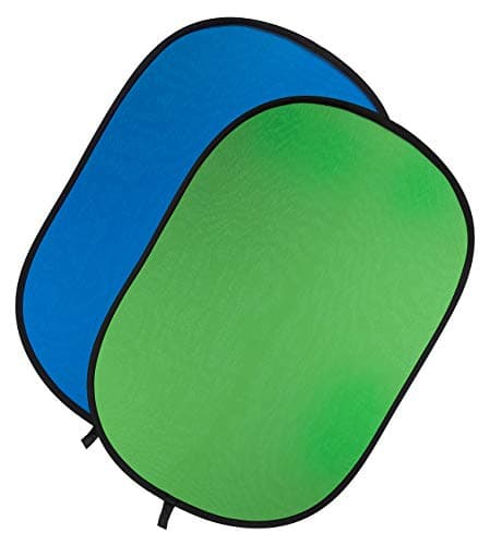 Image of Fotodiox Chromakey Green and Blue Jacket Cover, fits 40x60" 5-in-1 Oval Reflector Pro Collapsible Disc Kit Collapsible