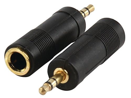 Image of World of Data 3.5mm Jack Plug to 6.35mm Socket Adapter Gold Plated Male to Female Stereo Audio Adapter