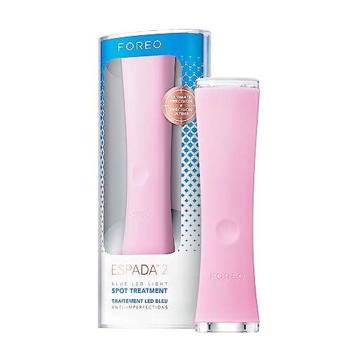 Image of FOREO ESPADA 2 LED Light Therapy, Blemish & Spot Treatment Skincare Device, Medical-grade Silicone, Scar Treatment, Pimple Removal, FDA Cleared, Pearl Pink