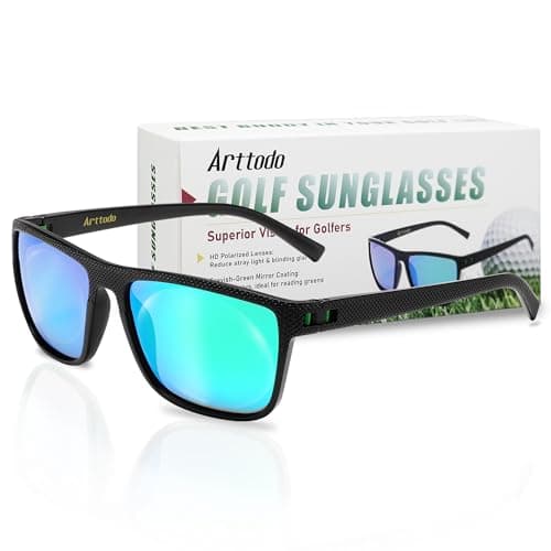 Image of Arttodo Polarized Sport Sunglasses for Men and Women, Lightweight Sunglasses with UV Protection for Golf, Golf Accessories