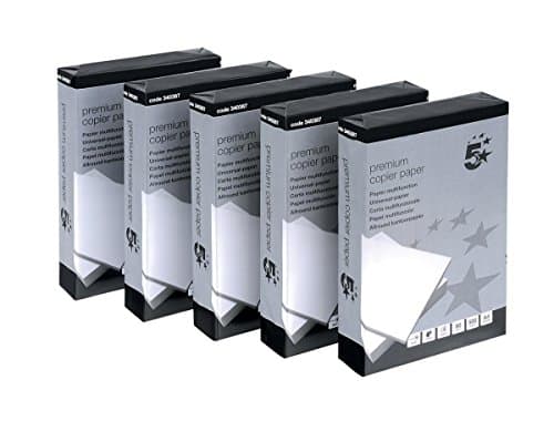 Image of 5 Star Elite Copier Paper Smooth Ream-Wrapped 80gsm A4 High White [5 x 500 Sheets]