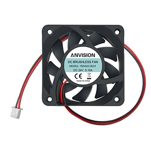 Image of ANVISION 60mm x 15mm DC 24V Brushless Cooling Fan, Dual Ball Bearing