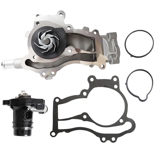 Image of JAVOUKA Water Pump with Gasket & Thermostat Housing Assembly Fit for Astra for Corsa D E, for Astra, for Chevrolet Cruze, for Aveo, for Meriva Replace# 55579016 55561623