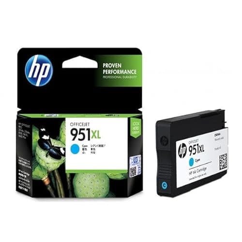 Image of Original HP 951XL Cyan Cartridge Original for HP PRO8100 PRO8600E PRO8600Plus CN046AE 1.500 Pages, Capacity: 24ML