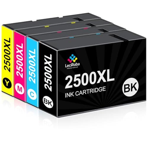 Image of LeciRoba 2500XL Compatible for Canon PGI-2500XL 2500XL Ink Cartridges use with Canon Maxify iB4000 iB4050 iB4150 MB5000 MB5050 MB5100 MB5150 MB5155 MB5300 MB5350 MB5400 MB5450 MB5455 Printer (4-Pack)