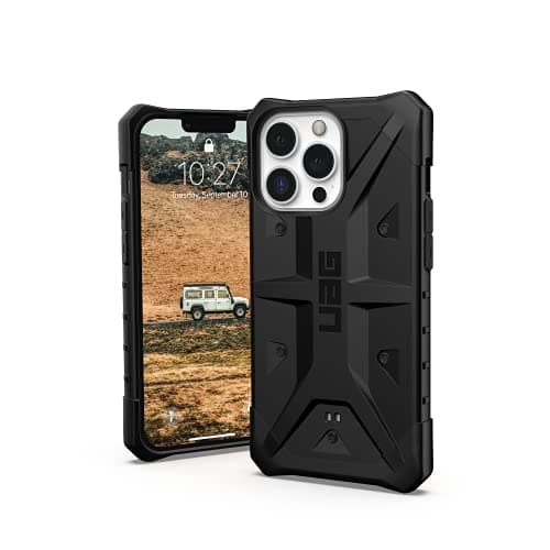 Image of URBAN ARMOR GEAR UAG Designed for iPhone 13 Pro Case Black Rugged Lightweight Slim Shockproof Pathfinder Protective Cover, [6.1 inch Screen]