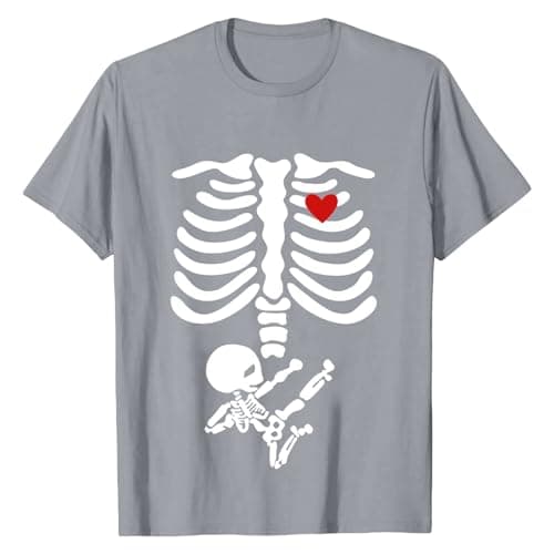 Image of IUYTYSER Summer Tops for Women UK Fashionable and Comfortable Cotton Like Short Sleeved T Shirt with Priced Printed Design (Grey, S) Black Womens Shirts Ladies Size 16 Navy Blue T-Shirts Green