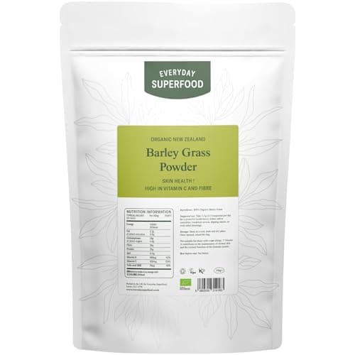 Image of Everyday Superfood Organic New Zealand Barley Grass Powder 350g, Green Fine Milled Barley Grass Ideal in Juice and Smoothies