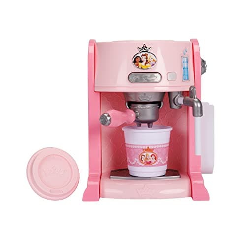 Image of Disney Princess Style Collection Espresso Maker. Includes Play Espresso Machine, 2 Play Espresso Pods, To-Go Cup and Lid, Milk Pitcher, Stirring Spoon For Girls Aged 3+