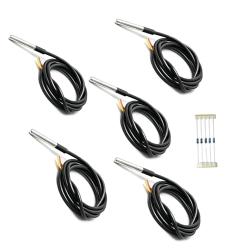 Image of Gikfun DS18B20 Temperature Sensor Waterproof For Arduino (Pack of 3pcs) EK1083*3