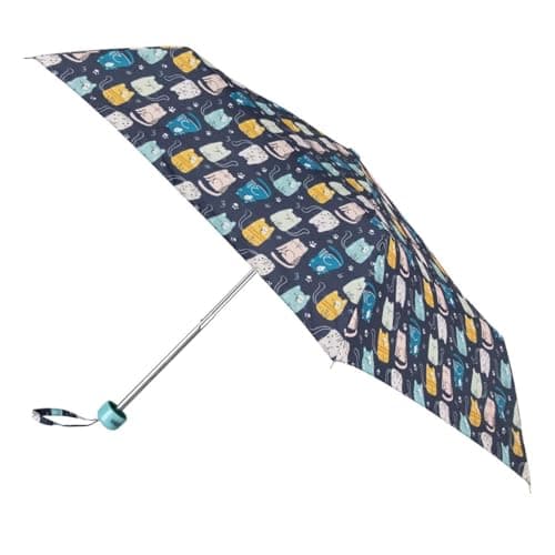 Image of totes® Supermini & Matching Bag in Bag Umbrella Shopper Cat Print