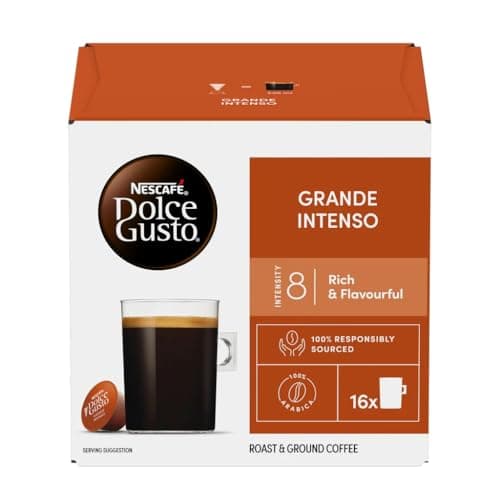 Image of NESCAFÉ DOLCE GUSTO Grande Intenso Coffee Pods x16 – Bold & Aromatic Long Cup with Rich Crema