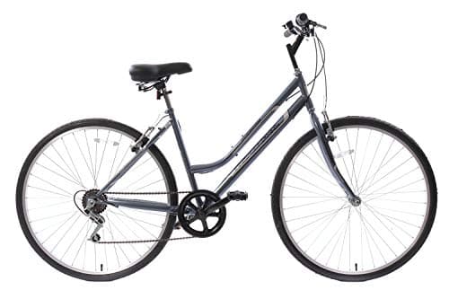 Image of Discount Professional Premium Womens Hybrid Comfort Bike Commuter City Trekking Bike 700c Wheel 18'' Frame Step Through Grey