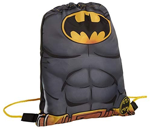 Image of Boys DC Comics Batman Drawstring Gym Bag Kids Sports Swimming PE Kit Rucksack