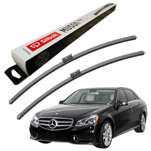 Image of Silbak Windscreen Wipers, fits for MERCEDES E-CLASS (03/2014-09/2016) Front Wiper Blades, 600mm/600mm