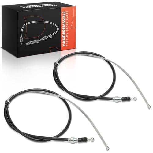 Image of Frankberg 2X Handbrake Cable Rear Compatible with A3 8L1 1.6L-1.9L 1996-2003 Leon 1M1 1.4L-2.8L Toledo II 1M2 1.4L-2.3L 1998-2006 BOR.a 1J2 1.4L-2.3L 1998-2013 Replace# 1J0609721AC